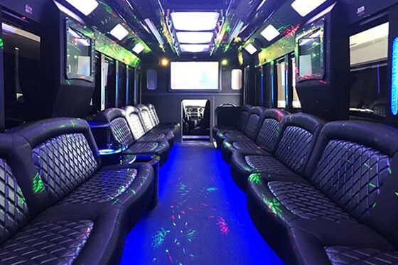 43-passenger party bus rental